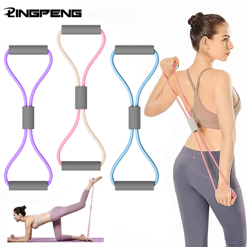 Yoga Fitness Resistance Band - 1Pcs Pita Elastis Home Gym Peralatan