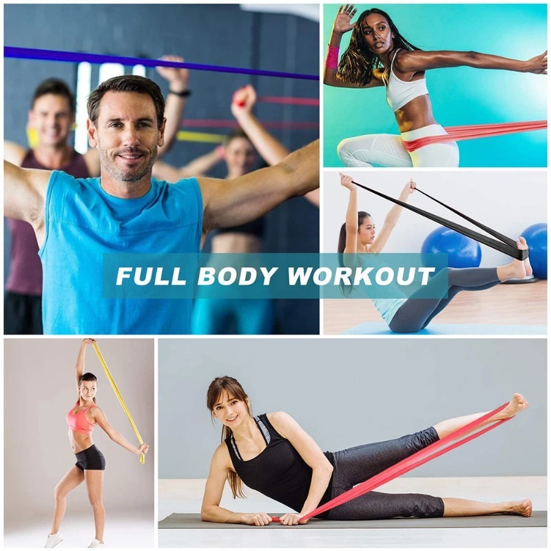 Pita Latihan Lateks Alami, Pit - Yoga Fitness Resistance Band ulasan dan harga