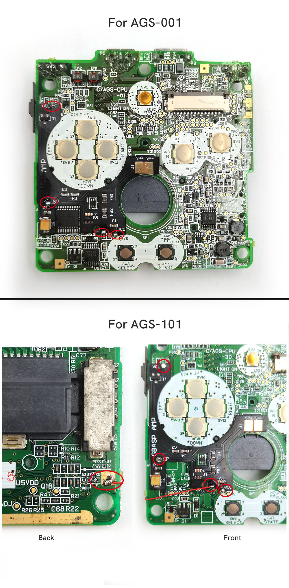 Amplifier untuk GBA SP/GBA AGS - Push Up Board ulasan dan harga