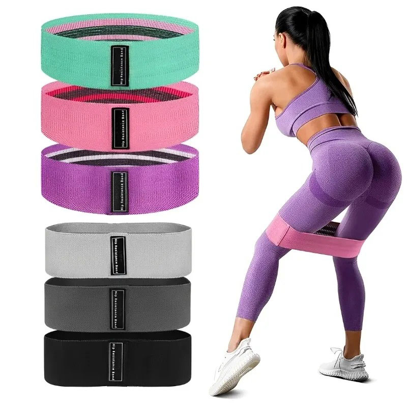 3Pcs Karet Resistensi Pinggul  - Yoga Fitness Resistance Band ulasan dan harga