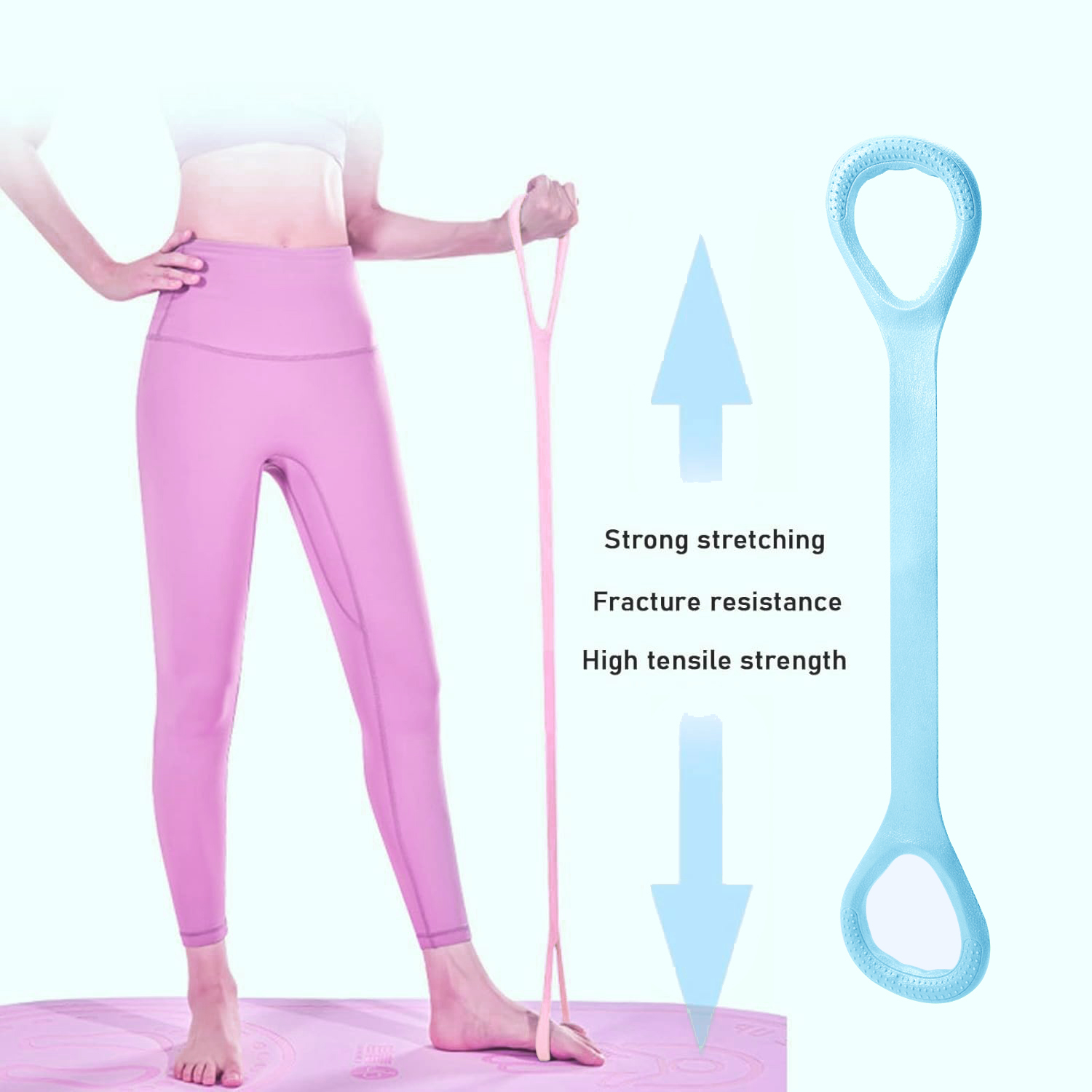 8 Tali Resistensi Kebugaran un - Yoga Fitness Resistance Band ulasan dan harga
